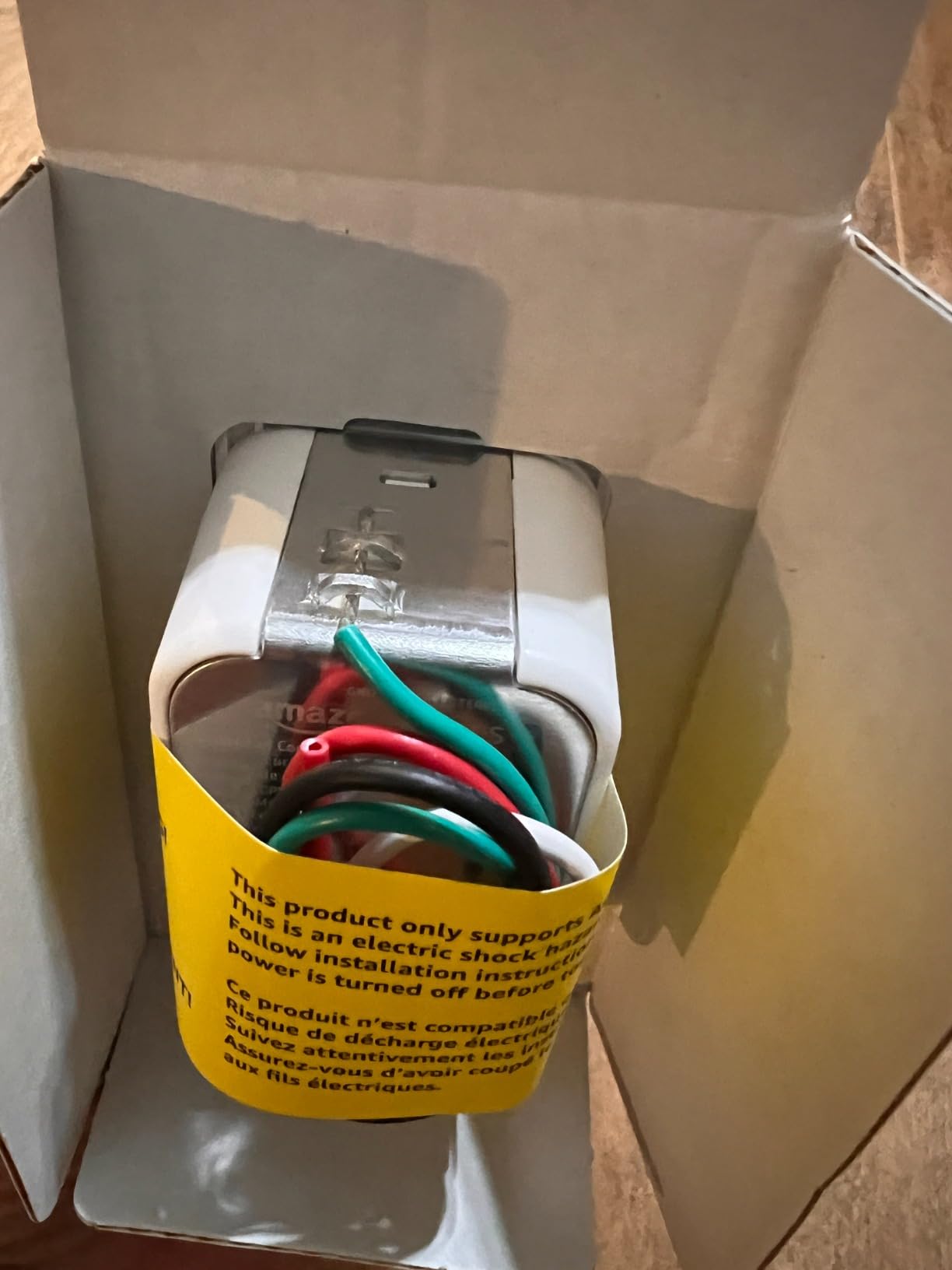 Amazon Basics Smart Ceiling Fan Control Switch, 4-Speed, Single Pole, Voice Control, Works with Alexa Only, Control from Anywhere, 2.4 GHz Wi-Fi, No Hub Required, White customer photo 2