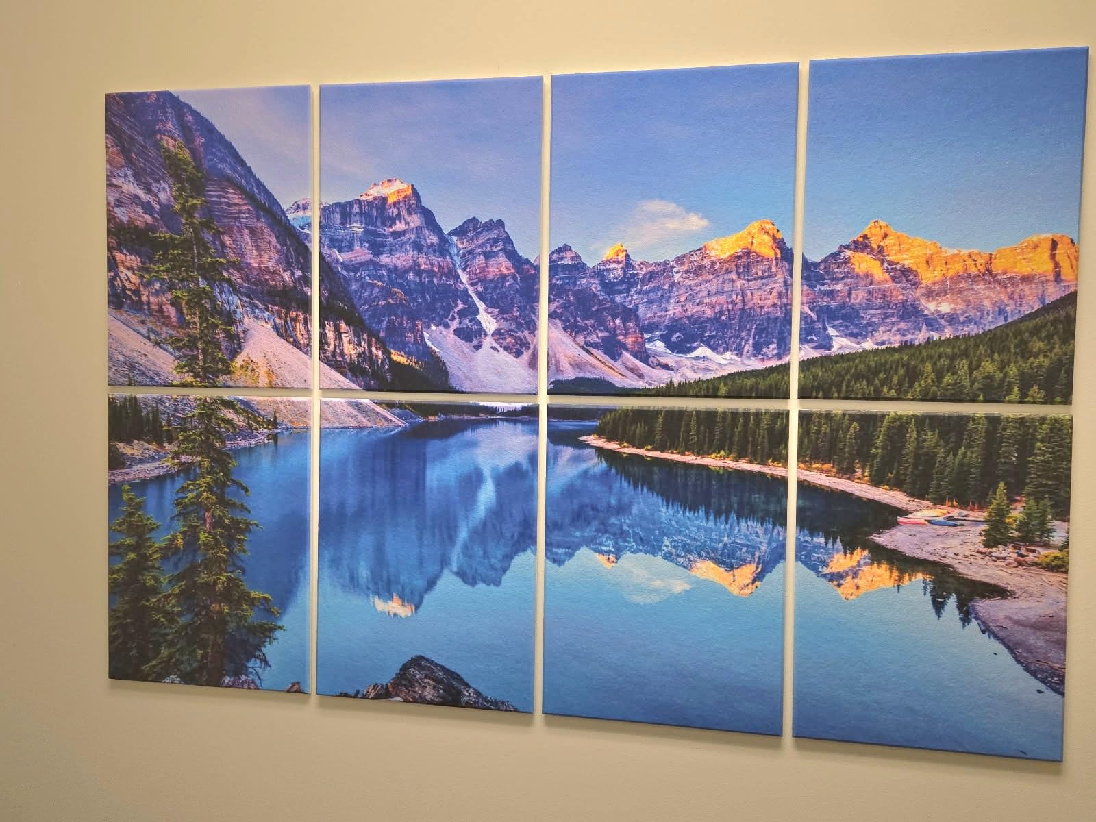 BUBOS 6 PCS Acoustic Wall Panels for Home Theaters, Recording Studios, Living Rooms - High-Density Polyester Fiber Absorbing Foam Soundproof Panel, Peel and Stick - Wood Print 23.62 X 23.62 Inches customer photo 1