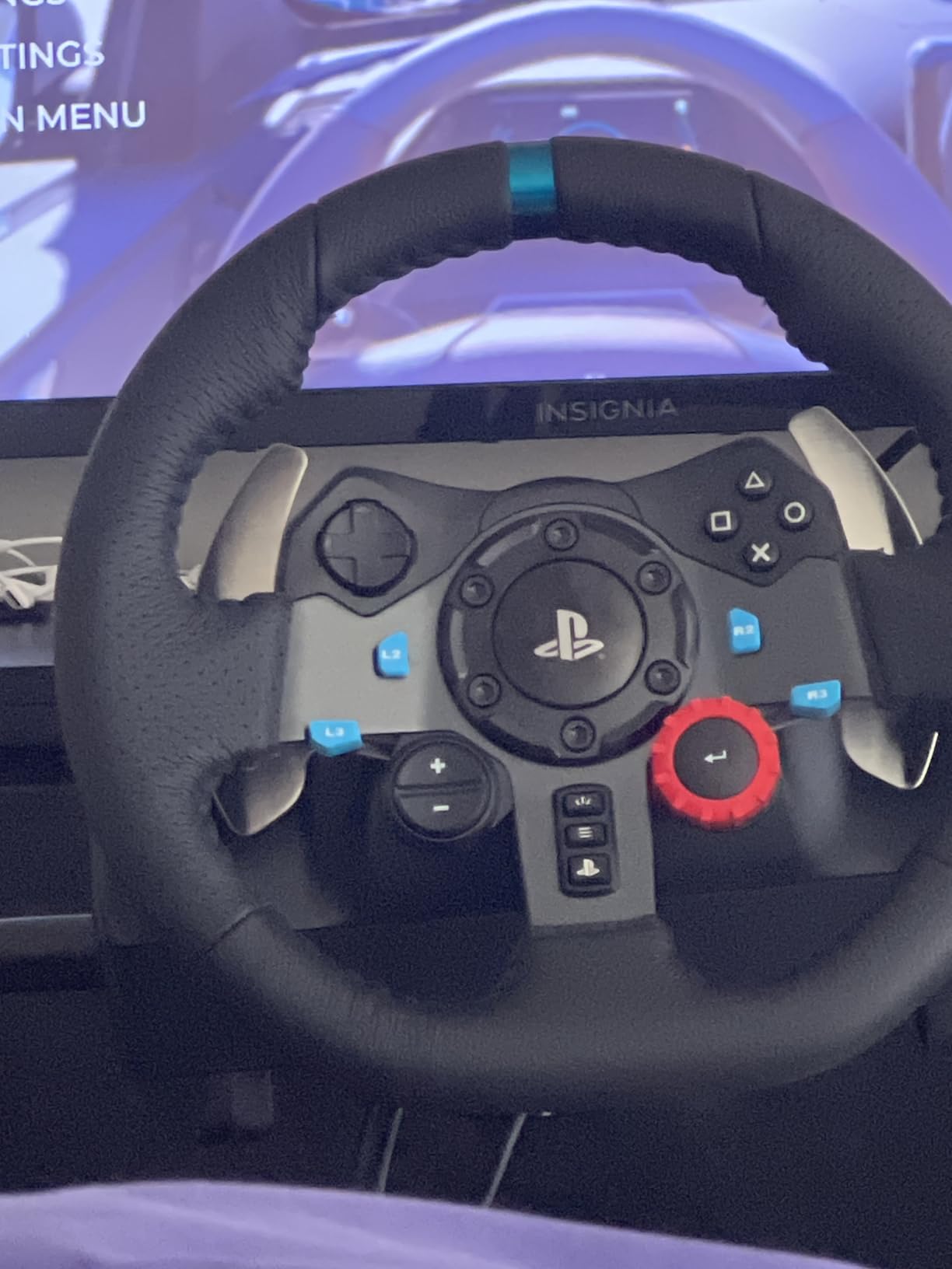 RACGTING Racing Wheel Stand for Logitech G29 - Foldable Racing Simulator Cockpit, Adjustable Sim Racing Stand for Logitech G920/G923/G27/G25, Thrustmaster T248X/T248/T300RS/T150/458, Black customer photo 2