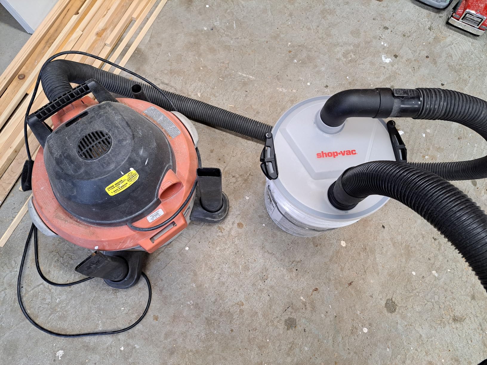Shop-Vac Dust Collector, Portable Dust Collector for Woodworking, Fits 5 Gallon Bucket, Easy Disposal of Dust & Debris, Elbow Fittings, 2-1/2