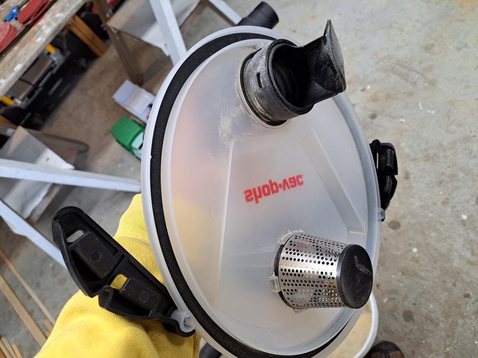 Shop-Vac Dust Collector, Portable Dust Collector for Woodworking, Fits 5 Gallon Bucket, Easy Disposal of Dust & Debris, Elbow Fittings, 2-1/2