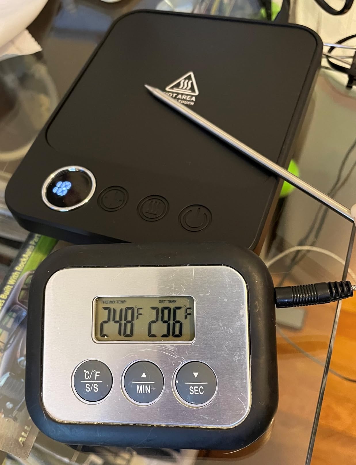 Coffee Mug Warmer & Mug Set for Desk, Smart Coffee Cup Warmer with 16oz Heated Mug, Coffee Heater with Auto Shut Off for Office/Home, Birthday/Valentine's Day/Coffee Gifts for Men & Women, Black customer photo 1