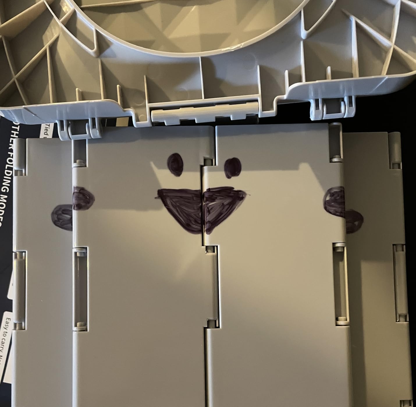 Portable Camping Toilet for Adults XL Portable Folding Toilet with Lid,Travel Portable Potty for Adults,Porta Potty Car Toilet, Grey customer photo 2