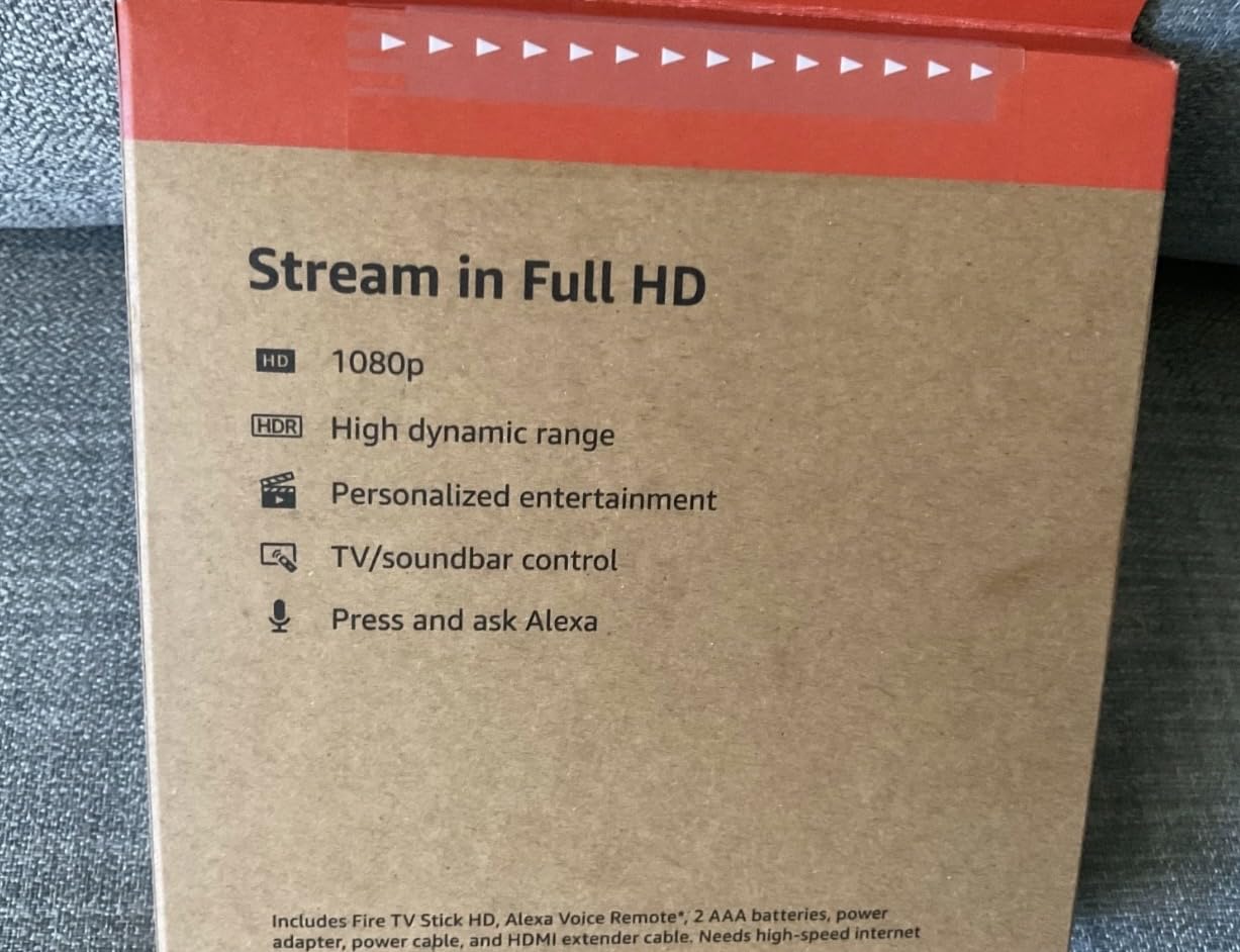 Fire TV Stick HD (newest model), free and live TV, Alexa Voice Remote, smart home controls, HD streaming customer photo 2