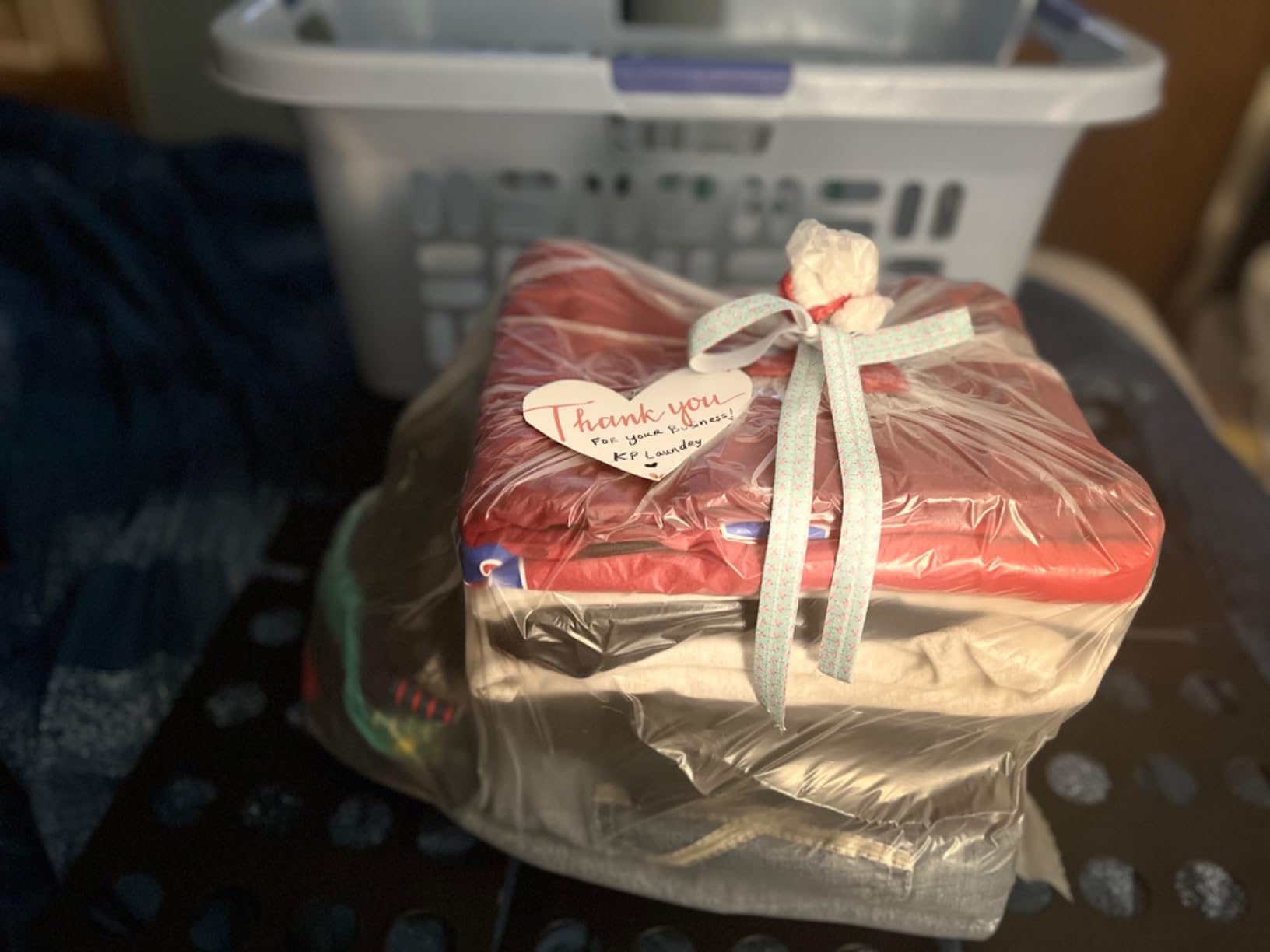 QWORK PP Composite Folding Board, 2 Pack Folding Clothes Board - Black + Blue, One-Hand Operation Laundry Folding Tool, Non-Slip Silicone Buckles, T Shirt Folder, Laundry Folders for All Garments customer photo 1