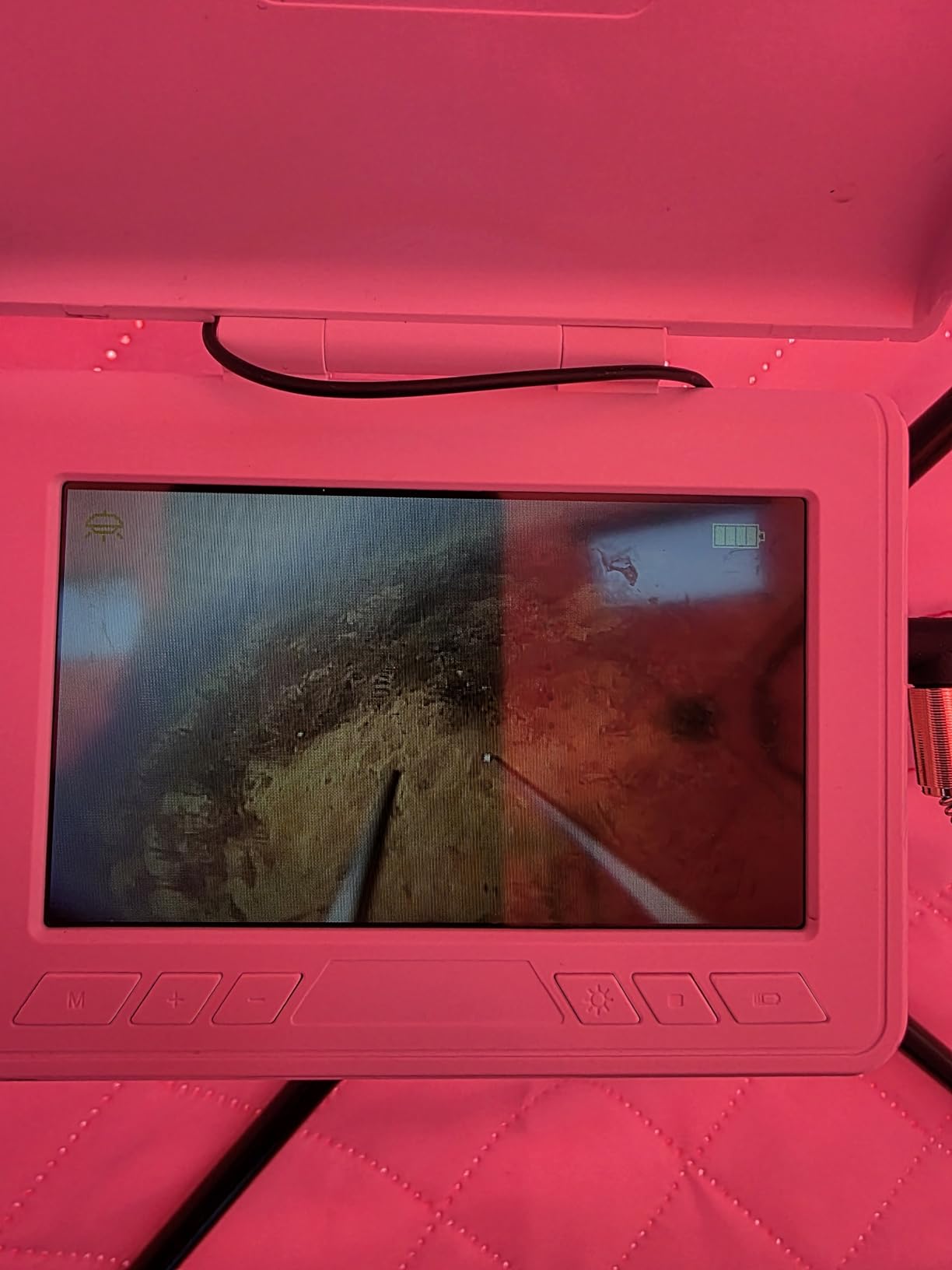 FourQ Underwater Fishing Camera, 220° Ultra-Wide Angle Video Fish Finder with 4.3