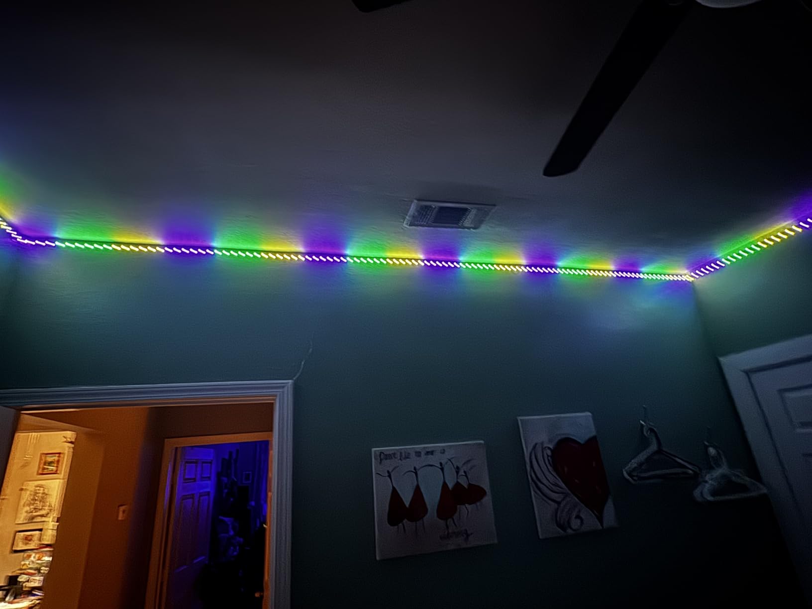 Lepro S1 AI LED Strip Lights for Bedroom - 16.4ft Smart RGB Light Strips with IC and Rainbow Chasing Effects, Color Segment DIY, Personalized Al Lighting Designer, No Remote, 2.4G Wi-Fi & Bluetooth customer photo 2
