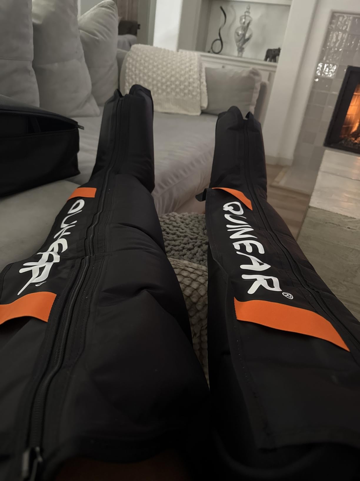 QUINEAR Professional Leg Recovery System, Cordless Air Compression Boots with Sequential Compression for Athletes, FSA-HSA Eligible customer photo 1