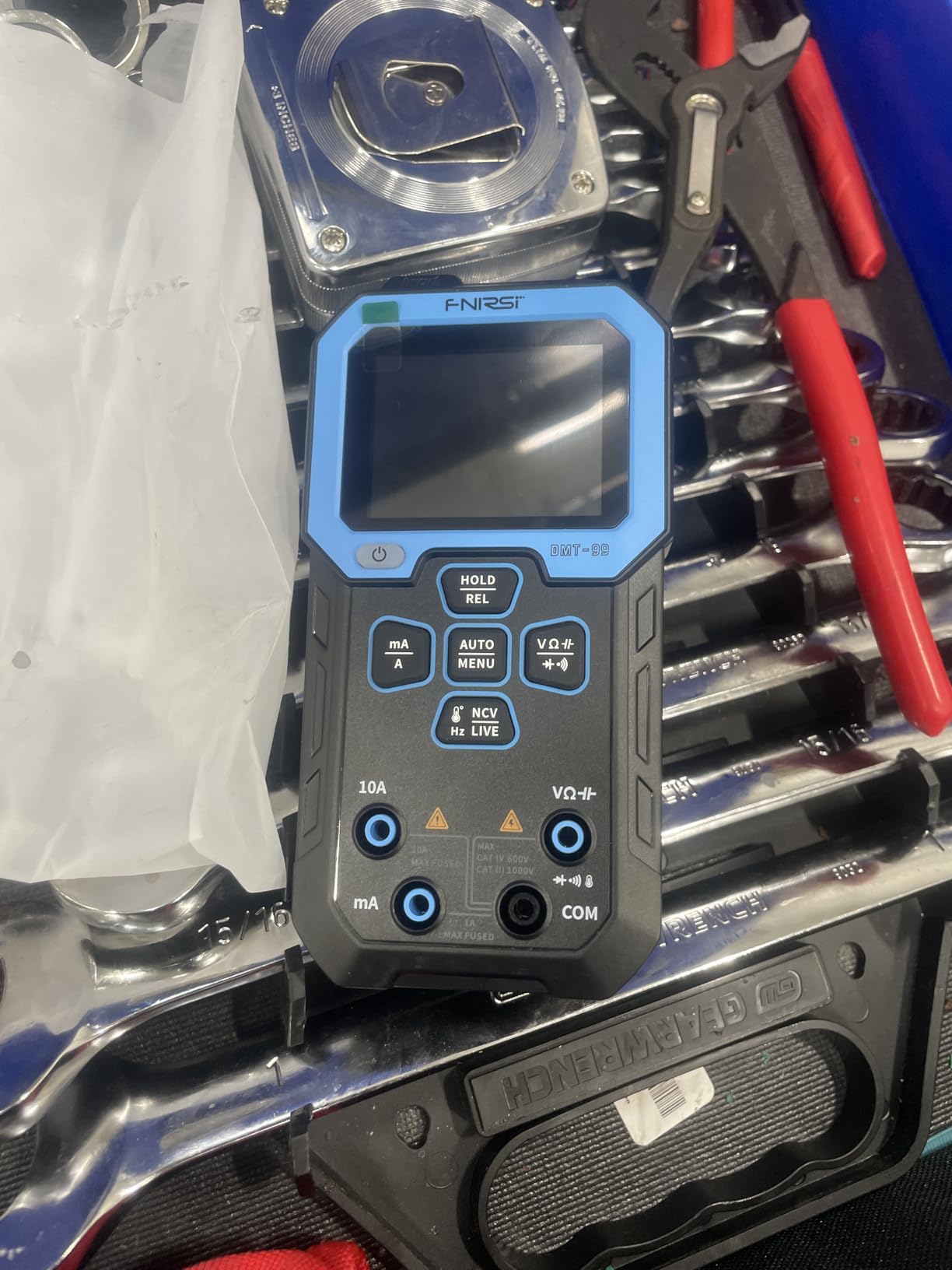 FNIRSI DMT-99 Digital Multimeter 9999 Counts TRMS, Rechargeable Auto-Ranging Volt Meter with Recording and Monitoring Data Mode, Resistance, Capacitance, Diode, Frequency, NCV, Current Voltage Tester customer photo 1