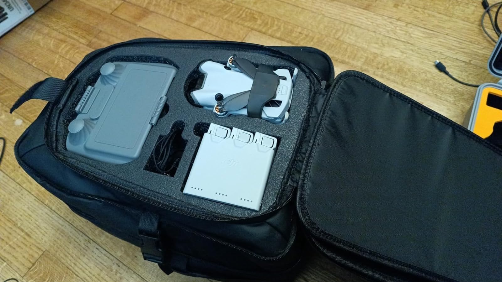 Mini 4 Pro Case, Mini 3/4 Pro Waterproof Hard Carrying Case, Large Drone Bag Fits 15.6 Inch Laptop, Travel Backpack for DJI RC 2/RC/N3/N2/N1 Controller customer photo 2