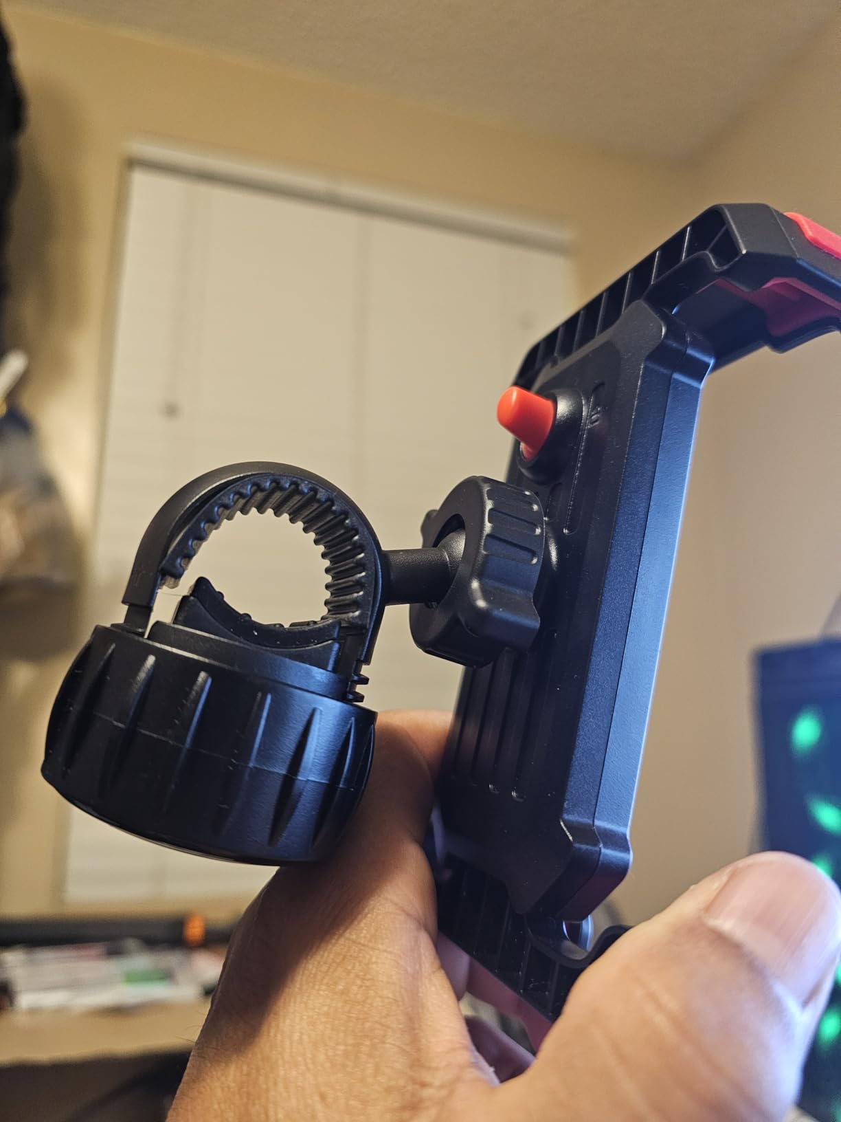 Pnitri 2025 New Upgraded Bike Phone Holder Handlebar - 1S Quick Install, Motorcycle Phone Mount, Bicycle Phone Holder fit Large Phone Case for iPhone Samsung, Dirt Scooter Mini Bike Accessories customer photo 2