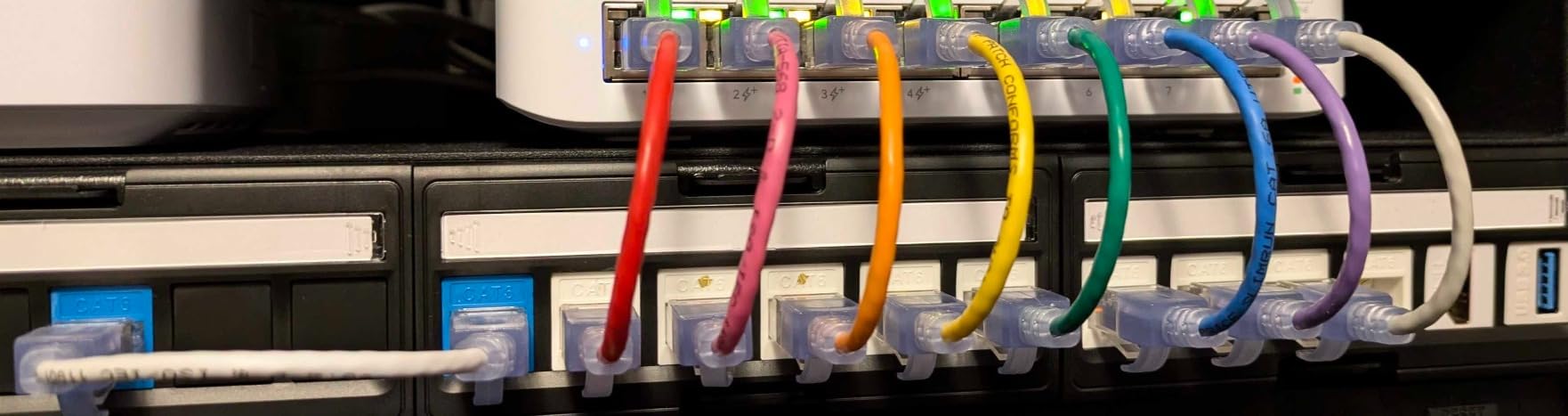 Everest Media 12-Port Keystone Patch Panel (1-Pack) - Removable 6-Port Panels - with 89D Wall Mount Bracket - Vertical/Horizontal Installation - 8 Blank Keystone Jack Inserts Included customer photo 2