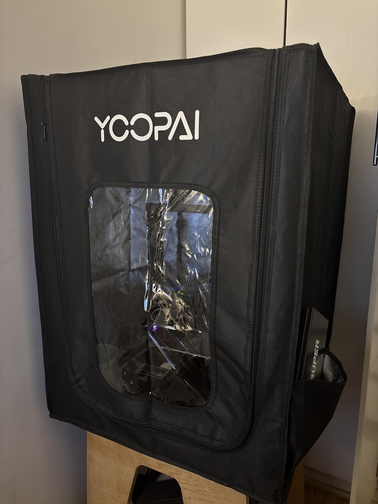 YOOPAI 3D Printer Enclosure, Dustproof Tent Constant Temperature Protective Cover for Creality Ender 3 V3 SE/KE/Ender 3/Ender 3 Pro/Ender 3V2/Ender 3 S1/ For Anycubic Elegoo Printers, 29.5x25.6x21.6 customer photo 1