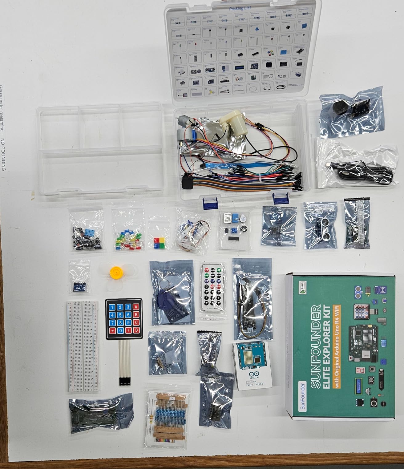 SunFounder Elite Explorer Kit with Original Arduino Uno R4 WiFi, RoHS Compliant, Bluetooth IoT ESP32 IIC LCD1602 OLED, Super Starter Kit customer photo 1