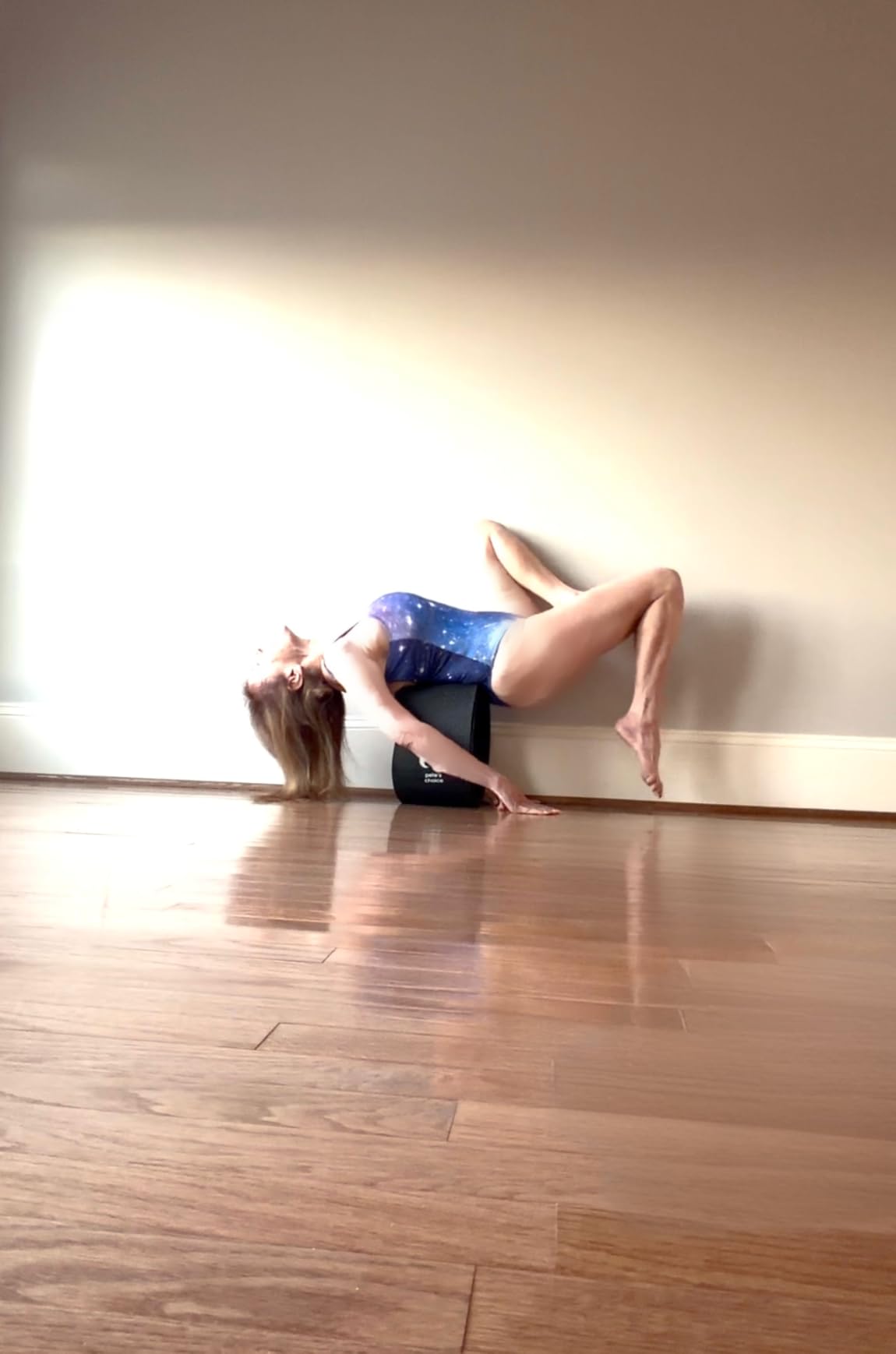 Extra Wide Yoga Wheel, Mini Yoga Wheel - Beginner Friendly Yoga Kit. More Comfortable, Stable and Safer Back Roller. Improve posture, better mobility. Ideal Home Exercise. Relieve Back Pain. customer photo 2