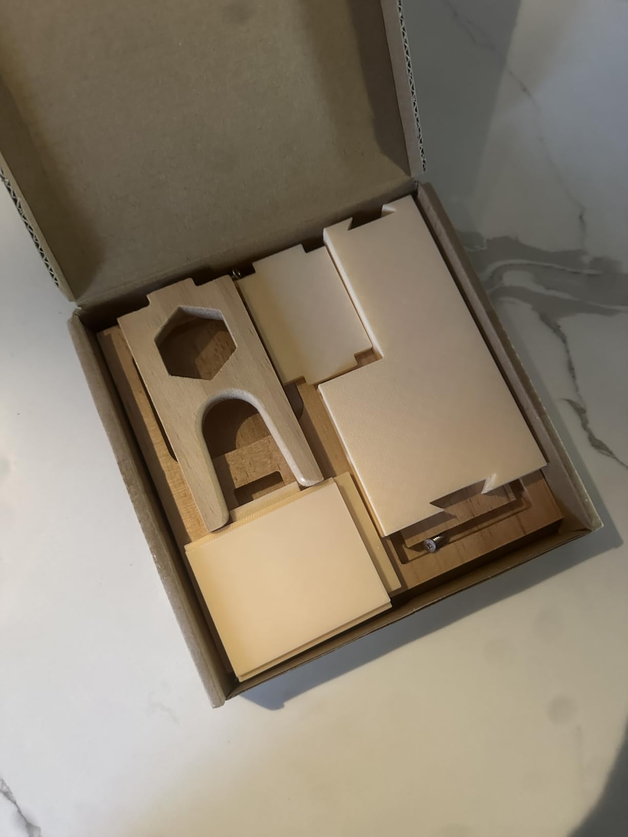 Mini Hot Glue Gun Holder with Glue Stick Organizer, 1 Hot Glue Gun Stand and 2 Storage Boxes, Wooden Hot Glue Gun Kit Storage Compartments, for DIY, Crafts, Home School Project customer photo 1