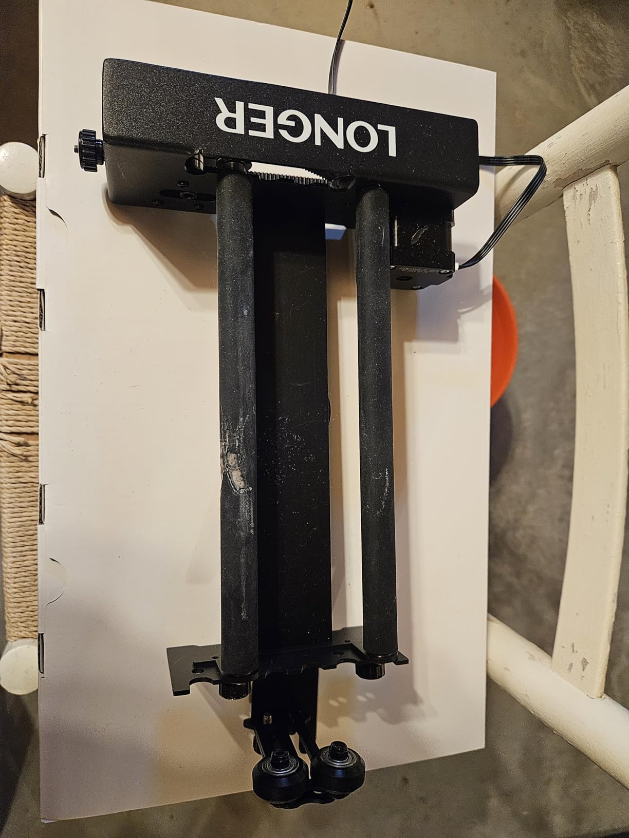 Longer Laser Engraver Rotary Roller, Y-axis Rotary Roller 360° Rotation for Laser Engraver Engraving Cylindrical Objects Tumblers Cans Cups Bottles, Adjustable 6-200mm Diameters customer photo 1