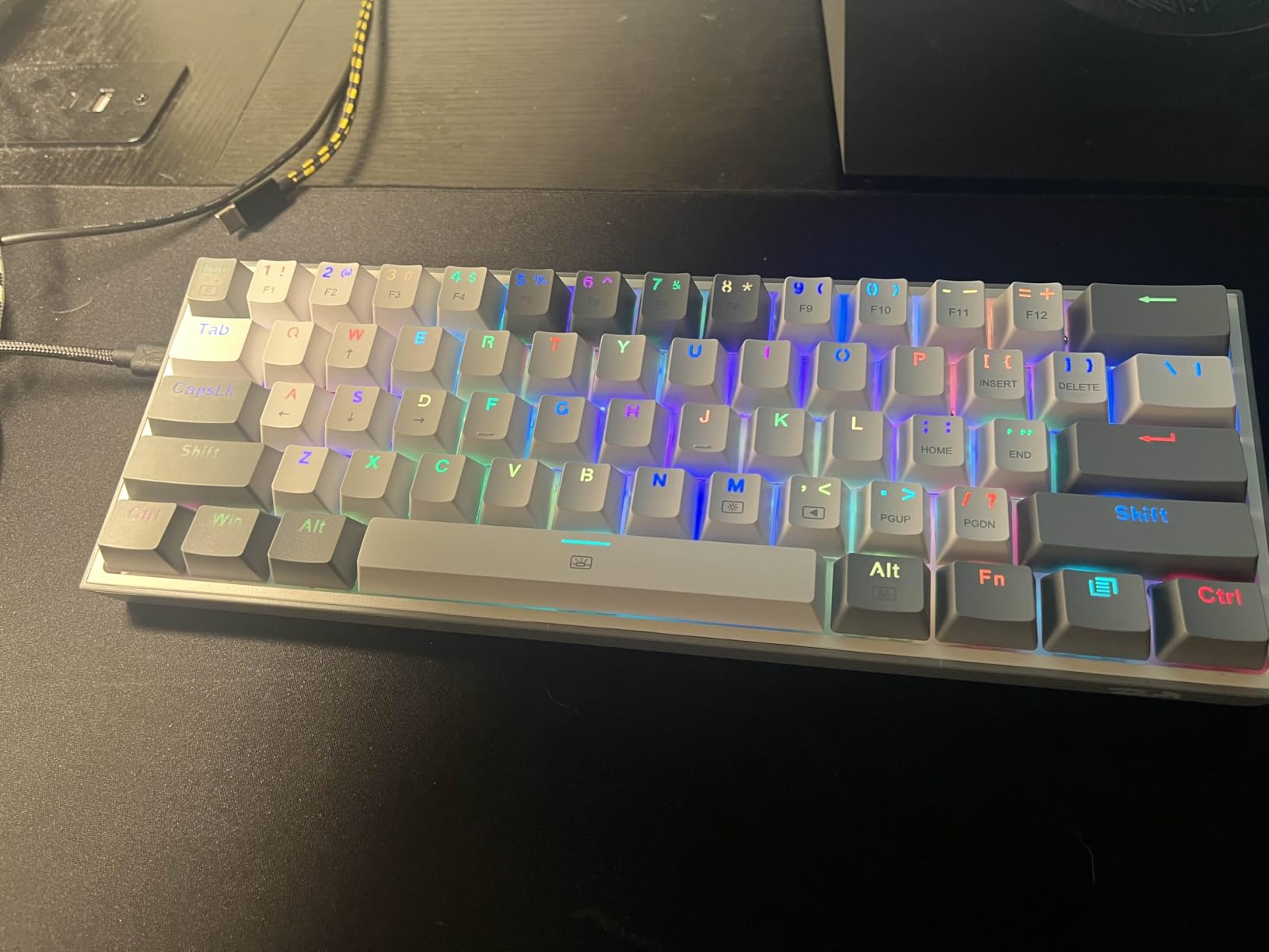 Redragon K617 GB Rapid Trigger HE Gaming Keyboard, 60% 61 Keys Wired Mechanical Keyboard w/Hyper-Fast Actuation, Dedicated Hall Effect Magnetic Switch, Actuation Point Adjustable, 8K Hz Polling Rate customer photo 1