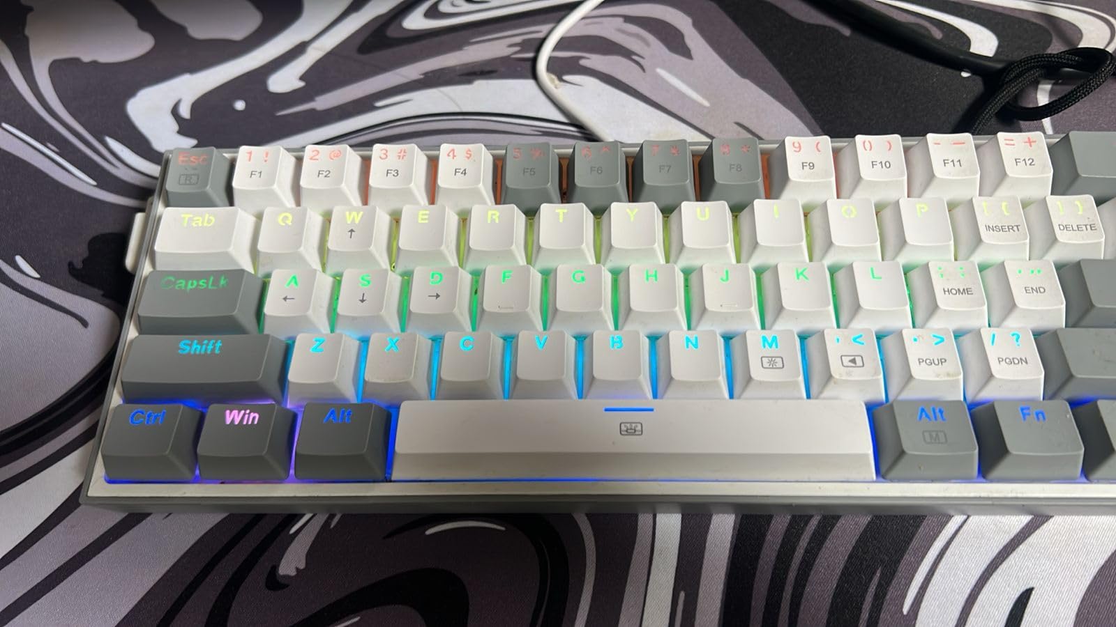 Redragon K617 GB Rapid Trigger HE Gaming Keyboard, 60% 61 Keys Wired Mechanical Keyboard w/Hyper-Fast Actuation, Dedicated Hall Effect Magnetic Switch, Actuation Point Adjustable, 8K Hz Polling Rate customer photo 2