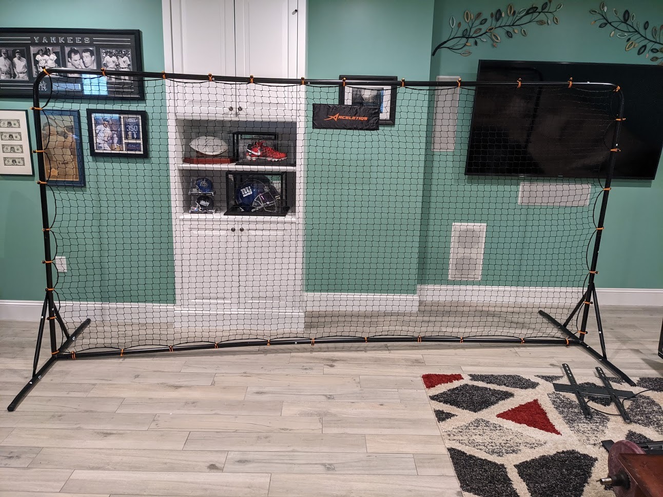 Soccer Rebounder Net 6x12 Feet Practice Soccer Training Equipment | Portable, Easy Assembly, Steel Frame | Perfect for Practicing Backyard Volley, Solo Training,Kickback, Passing, Pitchback customer photo 2