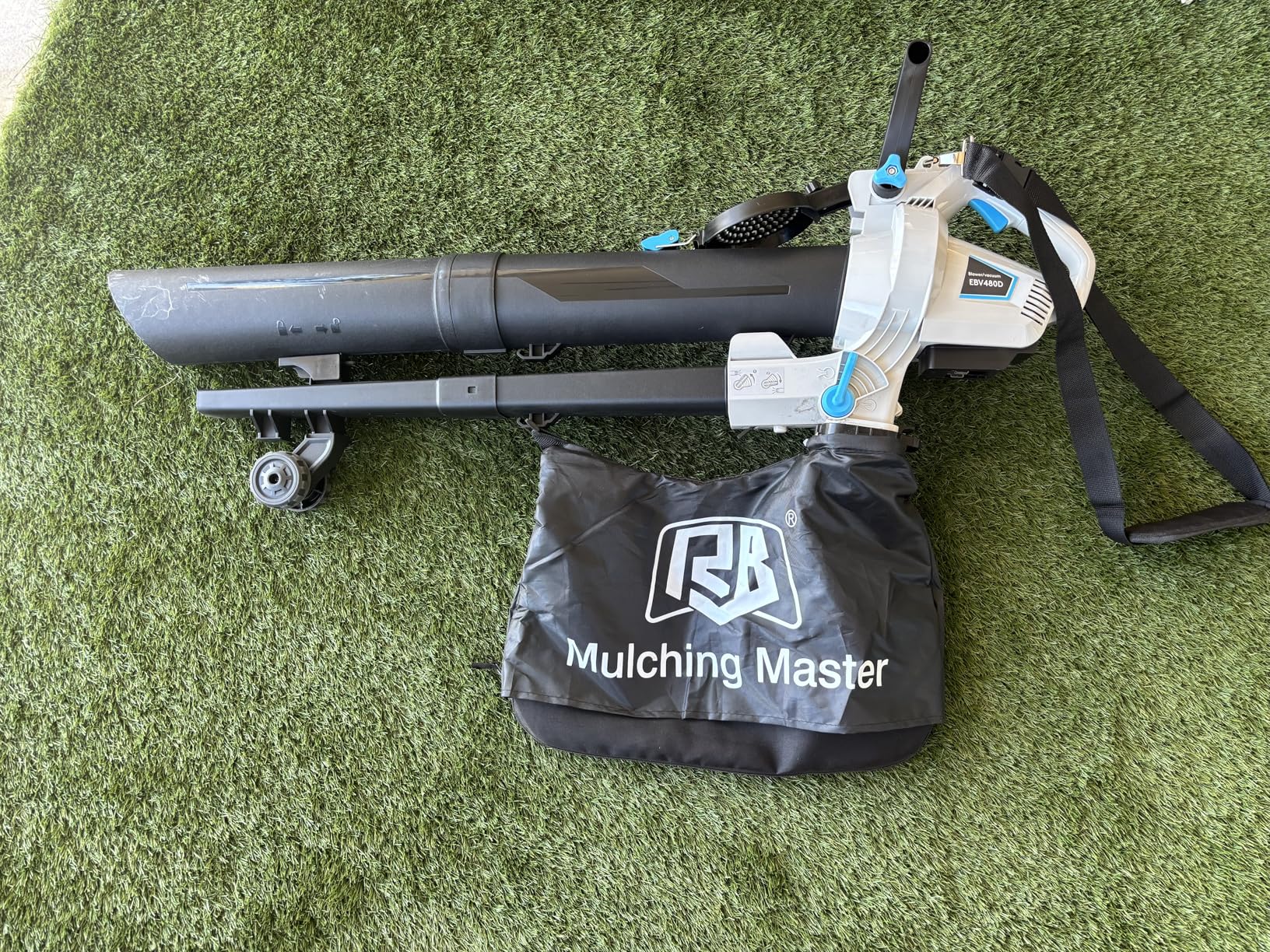 RB 40V Leaf Blower and Vacuum Combo - Powerful Cordless Leaf Vacuum Mulcher with 4.0Ah Battery, 30:1 Mulching, 12L Bag, Adjustable Handle customer photo 1