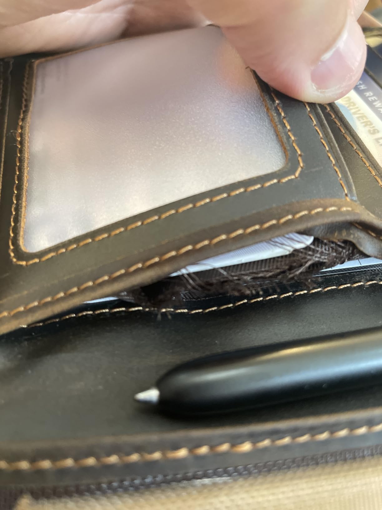 Polare Luxury RFID Blocking Leather Passport Holder Travel Wallet For Men and Women (Dark Brown with AirTag Slot) customer photo 2