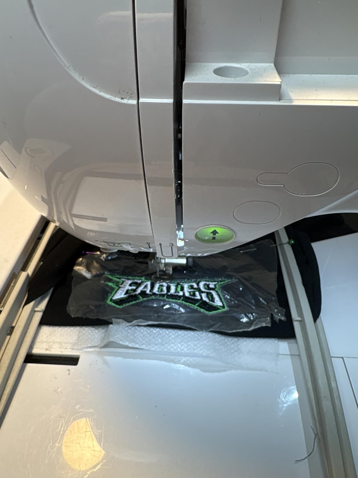 H.B.I. Products No Show Mesh Machine Embroidery Stabilizer White Invisible Cut Away Medium Weight 15