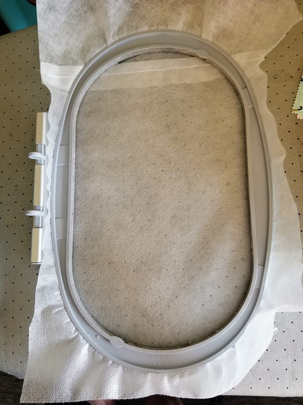 H.B.I. Products No Show Mesh Machine Embroidery Stabilizer White Invisible Cut Away Medium Weight 15