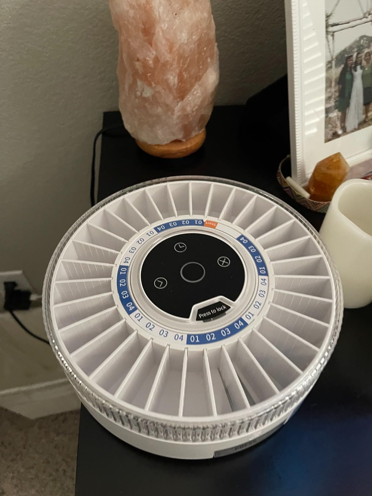 Zoksi Premium 31-Slot Automatic Pill Dispenser with Fingerprint & Key Lock, Smart Medication Organizer with Alarm & Light, Electronic Pill Organizer for Elderly & Forgetfulness customer photo 2