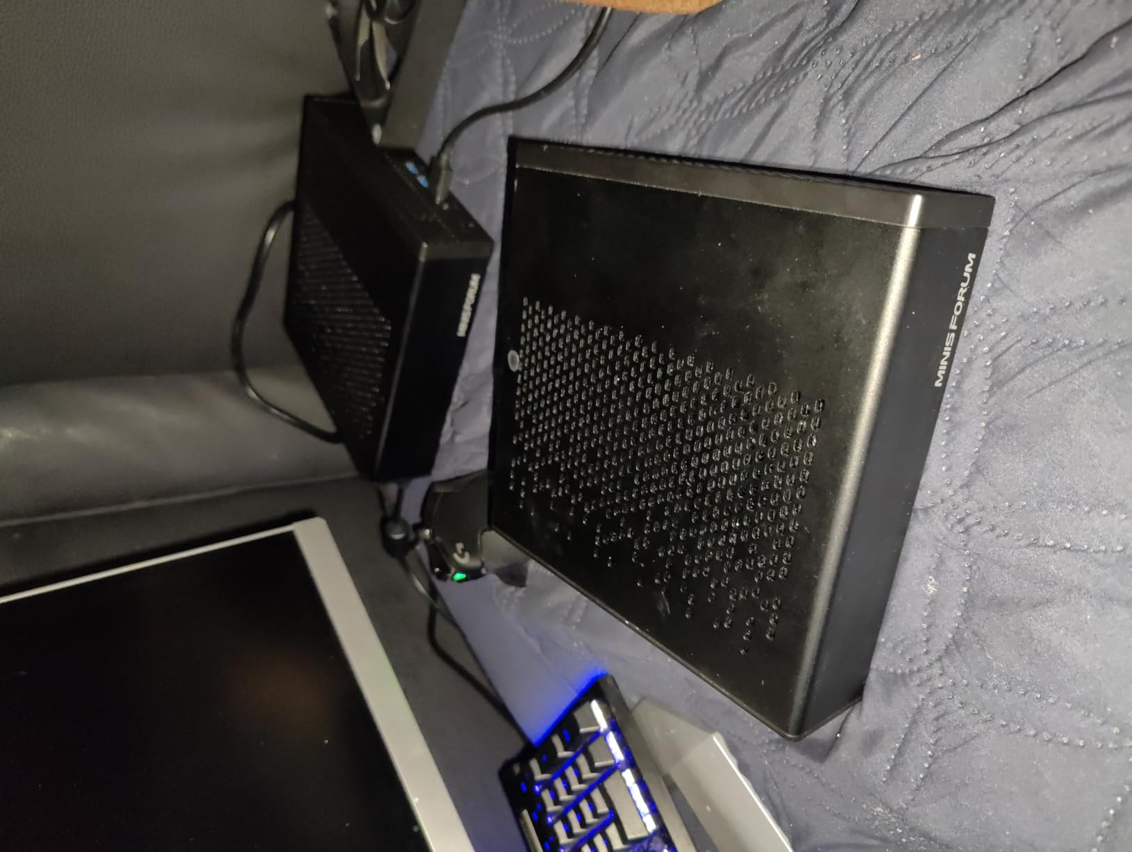 MINISFORUM MS-01 Mini PC Barebone with Intel Core i9-13900H,vPro Enterprise Support,2x10Gbps SFP+LAN/2x2.5G RJ45/2xUSB4/HDMI/16xPCIe 4.0/M.2 NVMe SSD/U.2 NVMe SSD,Mini Computer(No OS/RAM/SSD) customer photo 1