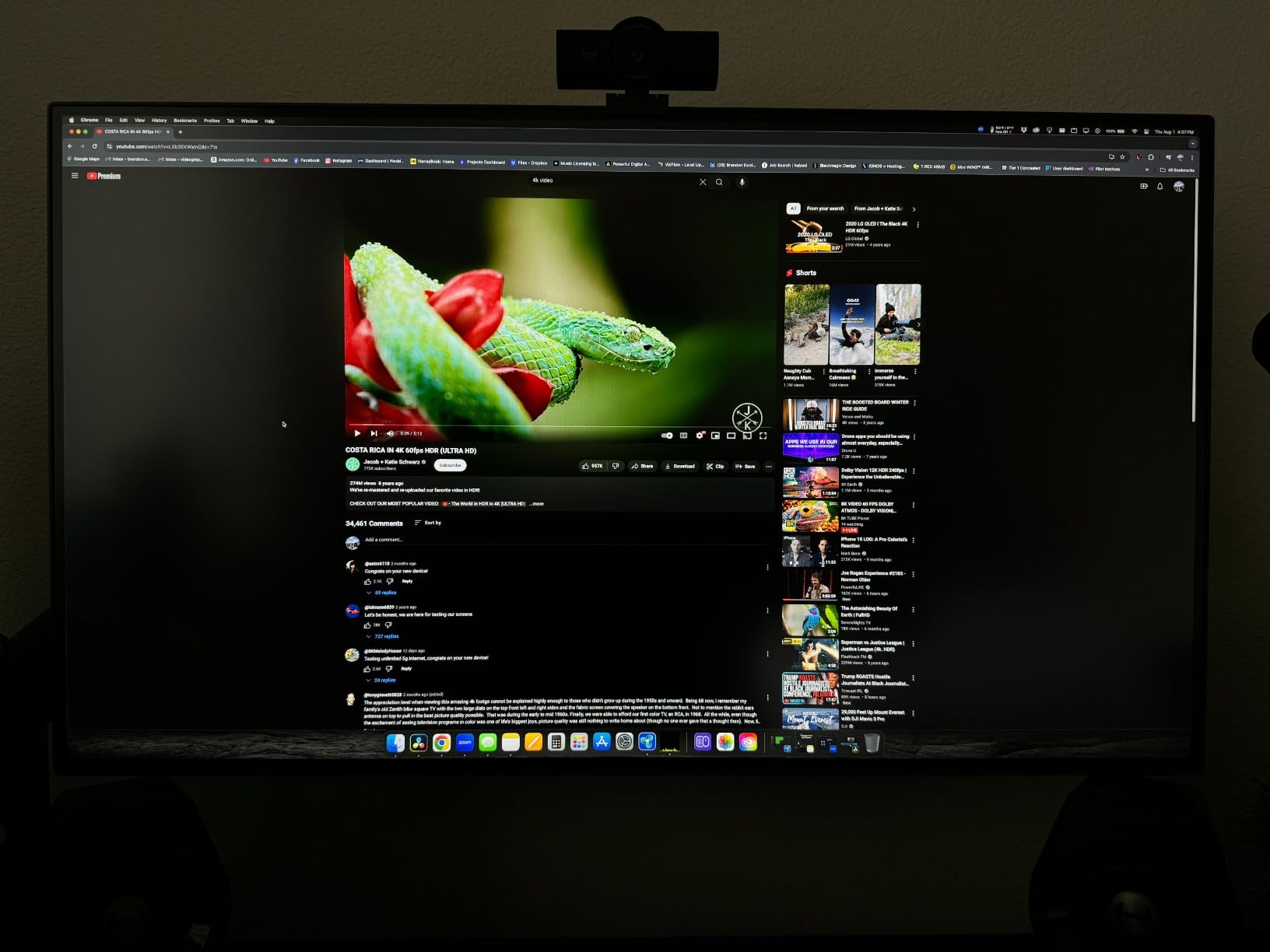 BenQ PD3225U 32 Inch 4K IPS Black UHD Thunderbolt Monitor for MacBook, AQCOLOR, 98% P3, 100% sRGB & Rec.709, DeltaE ≤2, Uniformity, Factory Calibration, USB-C 85W, USB Hub, Daisy Chain, KVM Switch customer photo 2