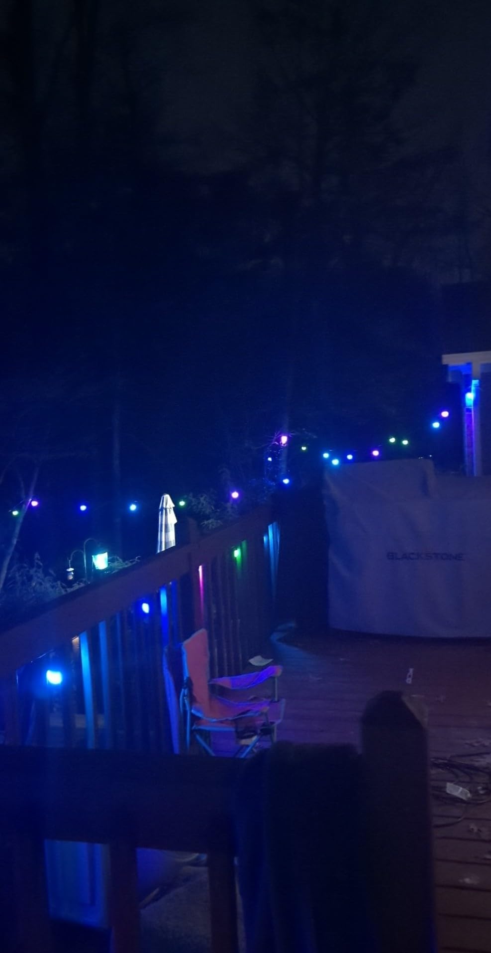 Govee Smart Outdoor String Lights 2, 144ft Outdoor Lights with Dimmable Warm White LED Bulbs, 47 Scene Modes for Patio, IP65 Waterproof, Works with Alexa customer photo 1