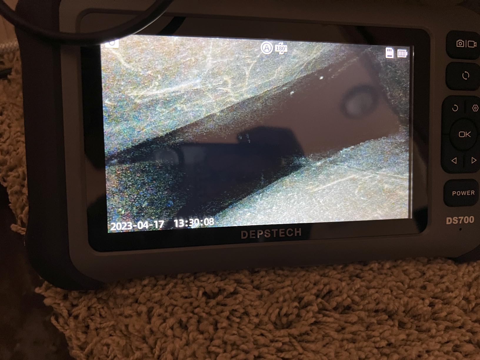 DEPSTECH 7'' IPS Endoscope Camera with Lights, 1080P Triple-Lens Digital Borescope Tool, Inspection Camera with Split Screen, Sound Recording, 16.5ft IP67 Waterproof Snake Cable, 180° Rotation View customer photo 2