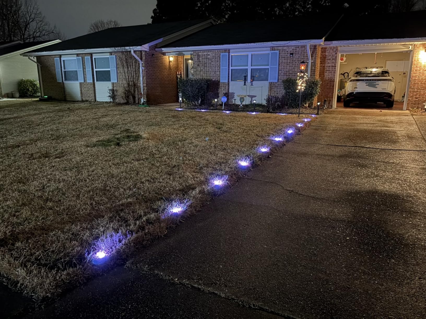 Govee Outdoor Ground Lights 2, 50ft Patio Decorations, 15 Pack RGBIC Pathway Lights with 100LM Warm White, IP67 Waterproof, 63 Scene Modes, Works with Alexa, Google Assistant customer photo 1