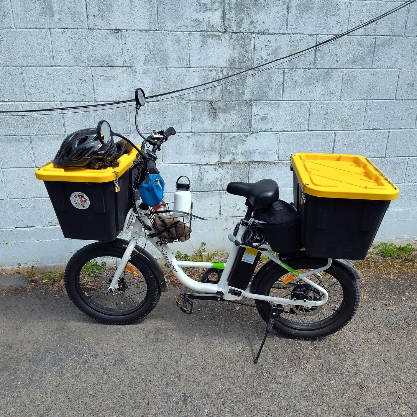 isinwheel U7 E Bike for Adults Electric Bike with Dual Cargo Rack, 48V 1000W Peak Ebikes for Adults, 7 Speed Gear, 20mph Step Thru Cruiser Electric Bicycles, 20