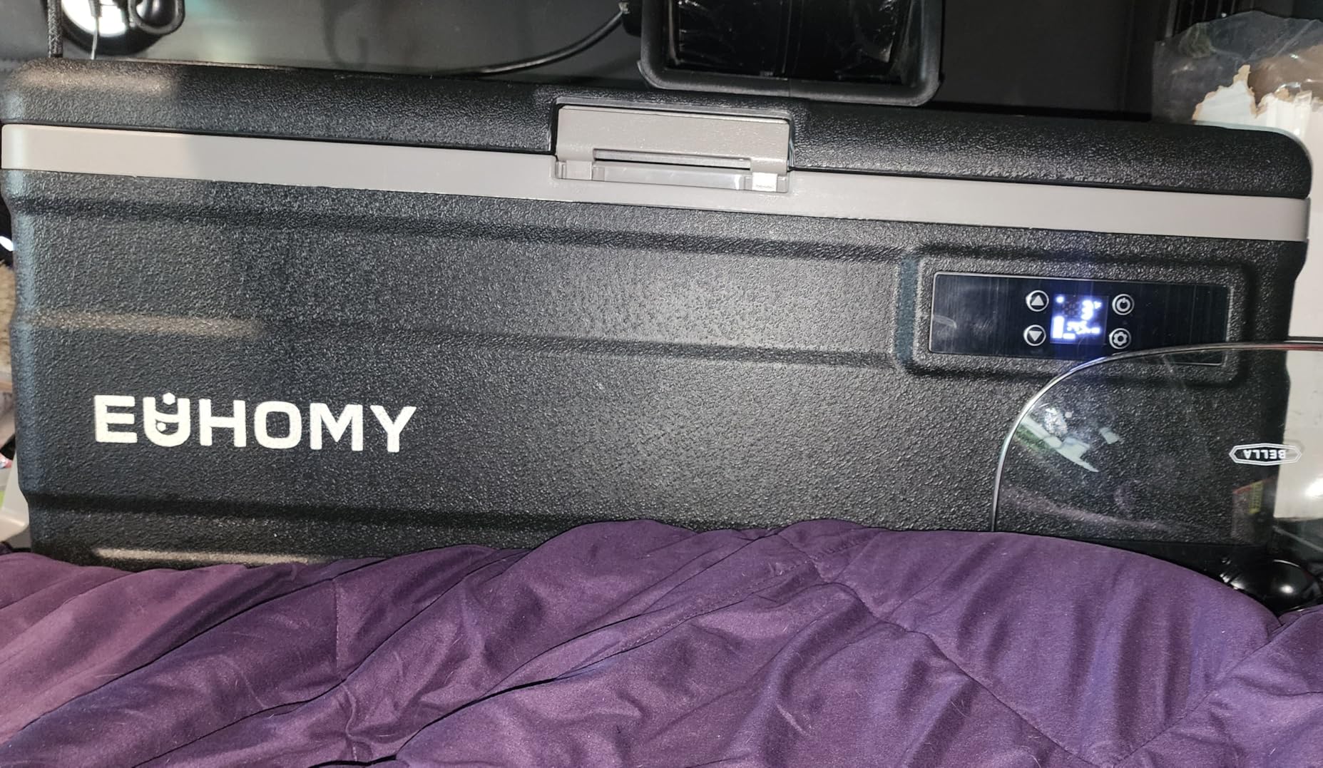 EUHOMY 12 Volt Refrigerator, 80QT(75L) 12V Fridge, Electric Cooler APP Control, Car Fridge 12/24V DC 100-240V AC, Car Refrigerator 0℉~68℉, 12 Volt Cooler for Camping, Trip, Truck, Boating, Outdoor customer photo 1