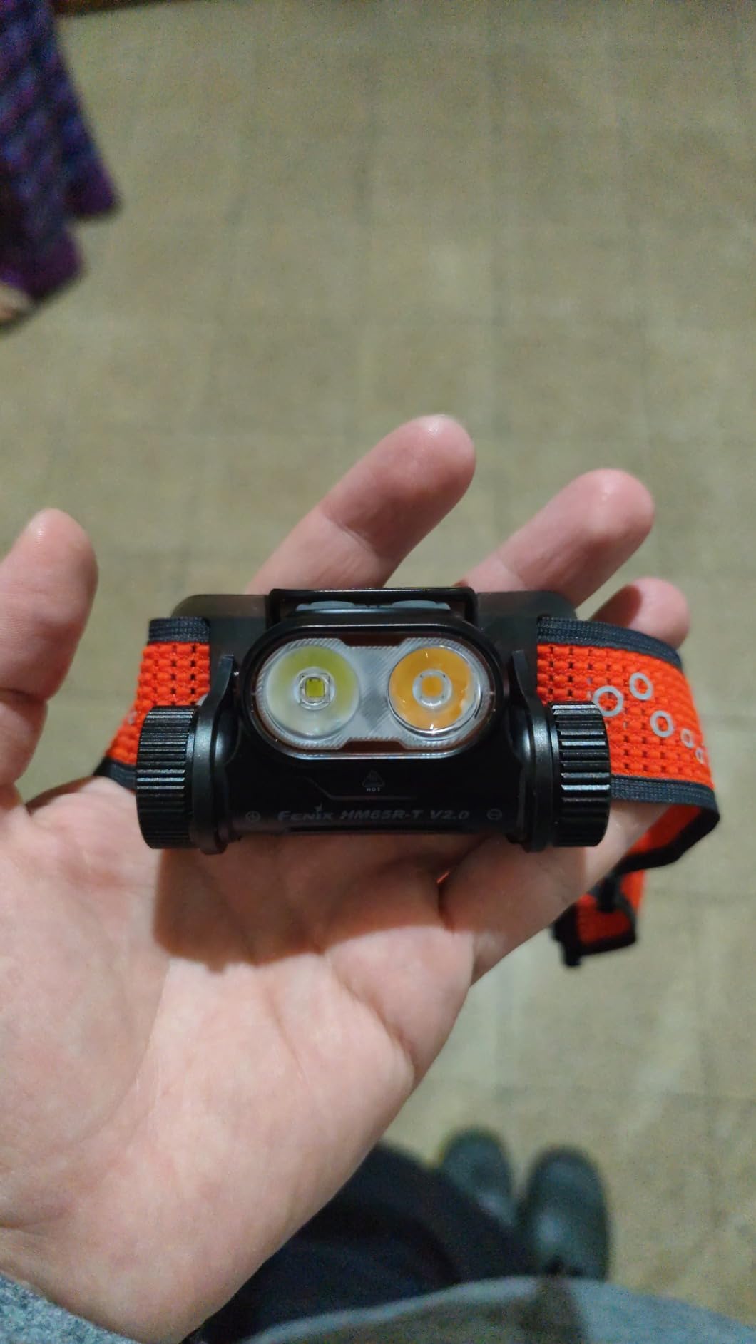 Fenix HM65R-T V2.0 Running Headlamp, 1600 Lumen White Light and Warm White Dual Beams, USB-C Rechargeable, Lightweight Long Runtime for Trail Running, with Organizer (Black) customer photo 2
