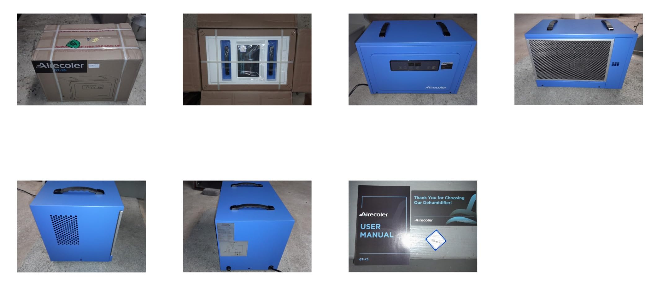 125 Pints Commercial Dehumidifier for Crawl Spaces & Basements with Drain Hose, Industrial Grade Water Damage Restoration for up to 6,000 sq ft, Auto Defrost, Memory Starting customer photo 1