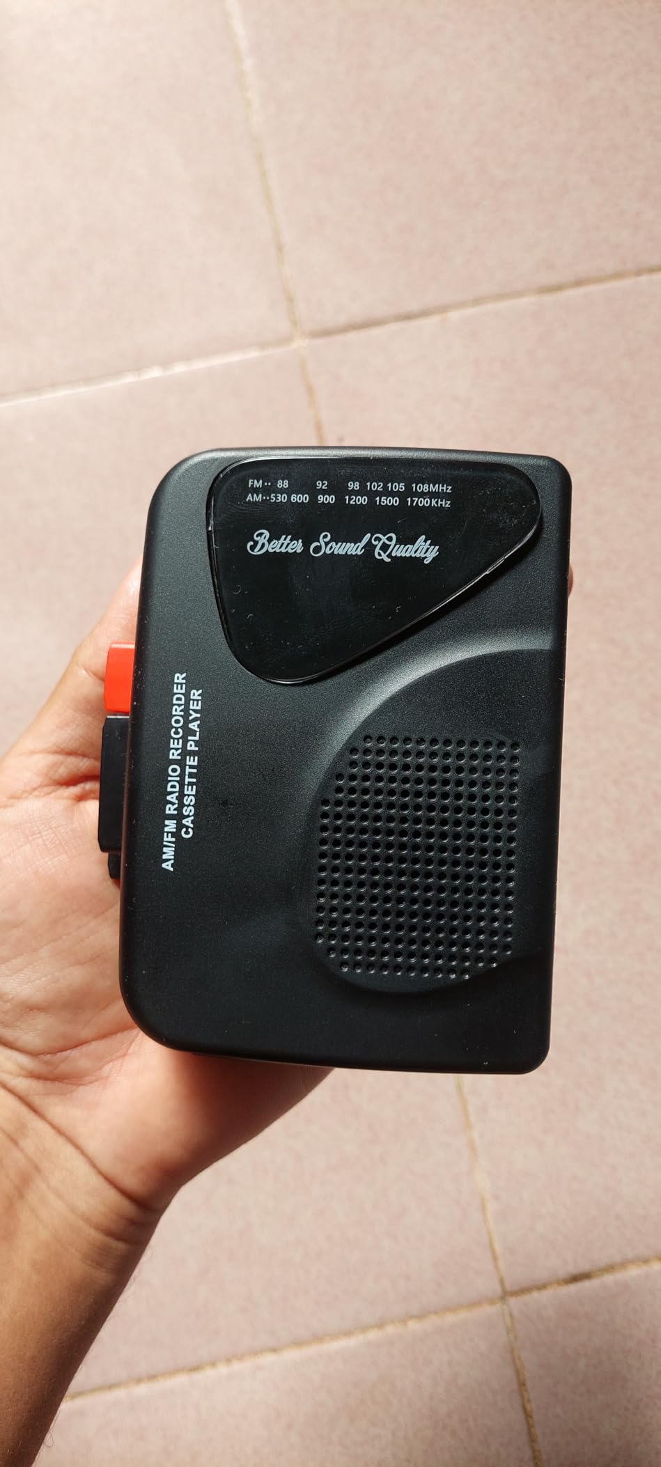 Cassette Player Tape Recorders AM/FM Radio, Portable Tape Player Records Built in Speakers Manual Record - 2AA Battery Or DC 5V Supply with 3.5MM Earphone- Black customer photo 1