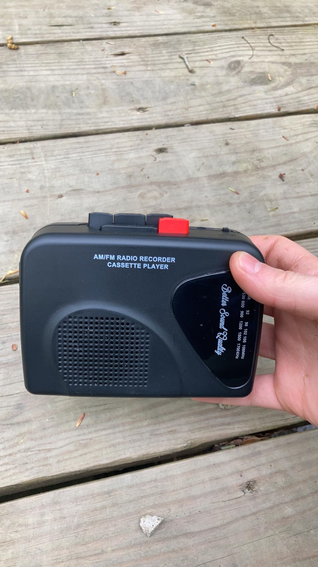 Cassette Player Tape Recorders AM/FM Radio, Portable Tape Player Records Built in Speakers Manual Record - 2AA Battery Or DC 5V Supply with 3.5MM Earphone- Black customer photo 2