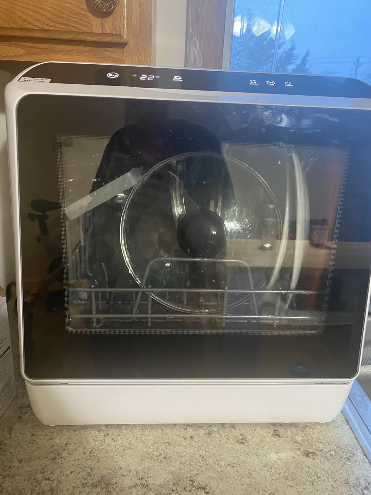 EUHOMY Countertop Dishwasher Portable with 6 Programs, 5L Built-in Water Tank for Apartments & RV, 167°F High-Temp, No Hookup Needed, Mini Dishwasher with Baby Care, Air Dry/Quick/ECO/Fruit/Normal Mode customer photo 1