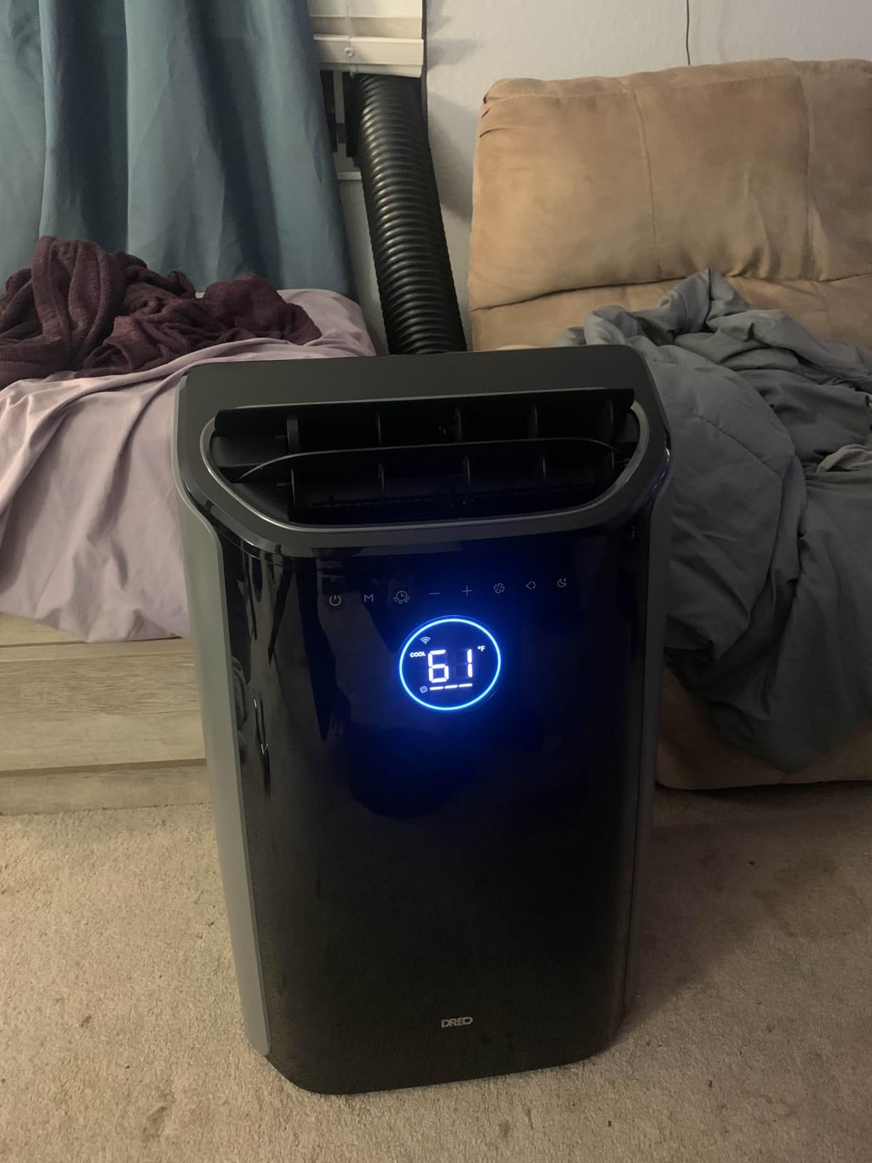 DREO Portable Air Conditioners, 8000 BTU (DOE) AC Unit for Bedroom with Drainage-free Cooling, 3-in-1 with Fan & Dehumidifier, Touch/APP/Voice/Remote, 24h Timer, Smart Floor AC for Room Indoors customer photo 2