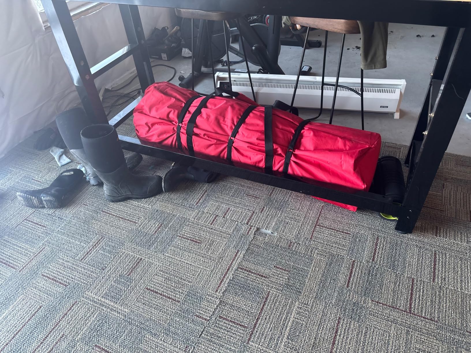 Eskimo QuickFish 6HD, Pop-Up Portable Shelter, No-Trip Door, Red/Black, Fully Insulated, Deluxe Ice Anchors, Six Person, Ice Fishing Shelter, 46076 customer photo 1