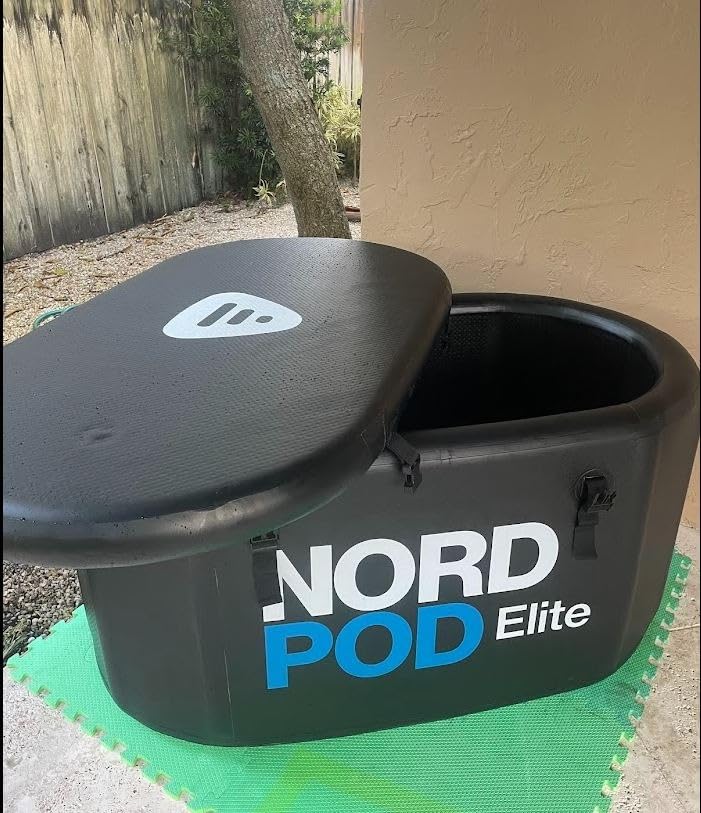 Lifepro NordPod Recovery Ice Tub - Portable Cold Plunge Tub for Ice Bath Recovery & Cold Water Therapy - Ice Bath Tub for Athletes - Indoor/Outdoor Cold Plunge Tub Outdoor with All-Weather Lid customer photo 2