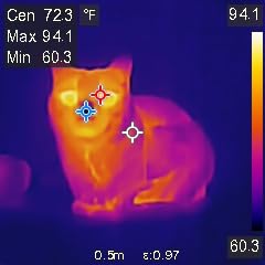 HF96 Thermal Camera with Laser Pointer, Intelligent Scene Detection, Super Resolution 240 x 240, -4°F~1022°F, Thermal Imaging Camera 96 x 96 IR Resolution, 25 HZ Infrared Camera, 11h Runtime customer photo 2