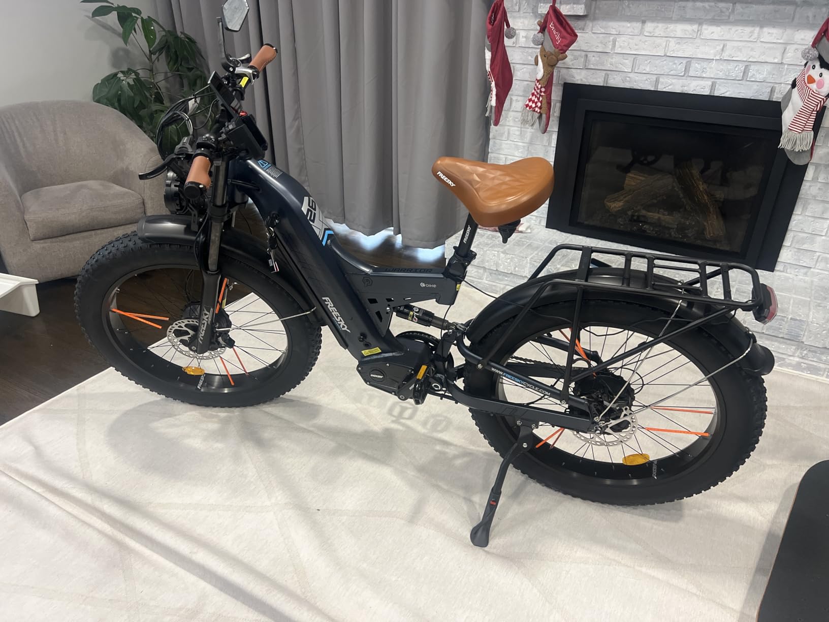 FREESKY 4000W Dual Motor Electric Bike for Adults, 48V 30AH Samsung Cells Battery 120Miles Range, 40MPH AWD Fast E-Bike, 26