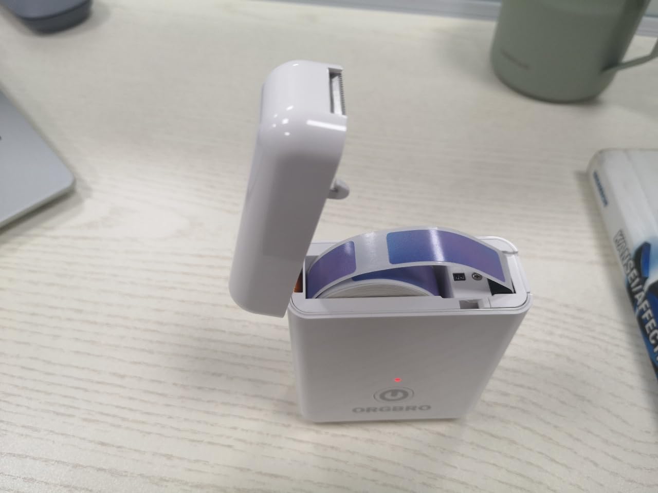 ORGBRO Label Maker Machine with Tape, X1 Portable Bluetooth Mini Label Printer, Support Pre-Cut & Continuous Label, Wireless Small Label Makers with Versatile App for School Home Office Organization customer photo 1