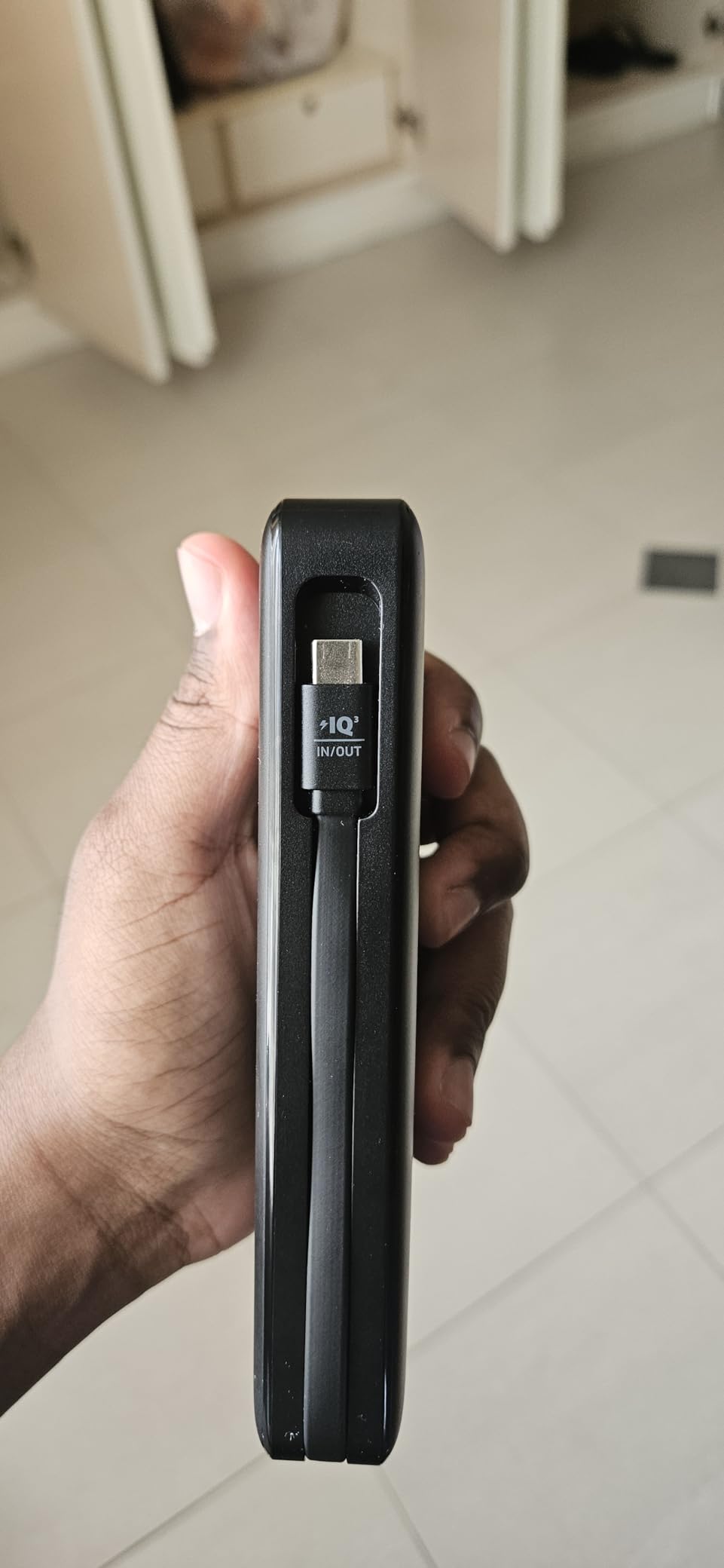 Anker Power Bank, 20,000mAh Travel Essential Portable Charger with Built-in USB-C Cable, 3-Port 87W Max Fast Charging Battery Pack, for MacBook, iPhone 16/15 Series, Samsung, Switch, and More customer photo 2