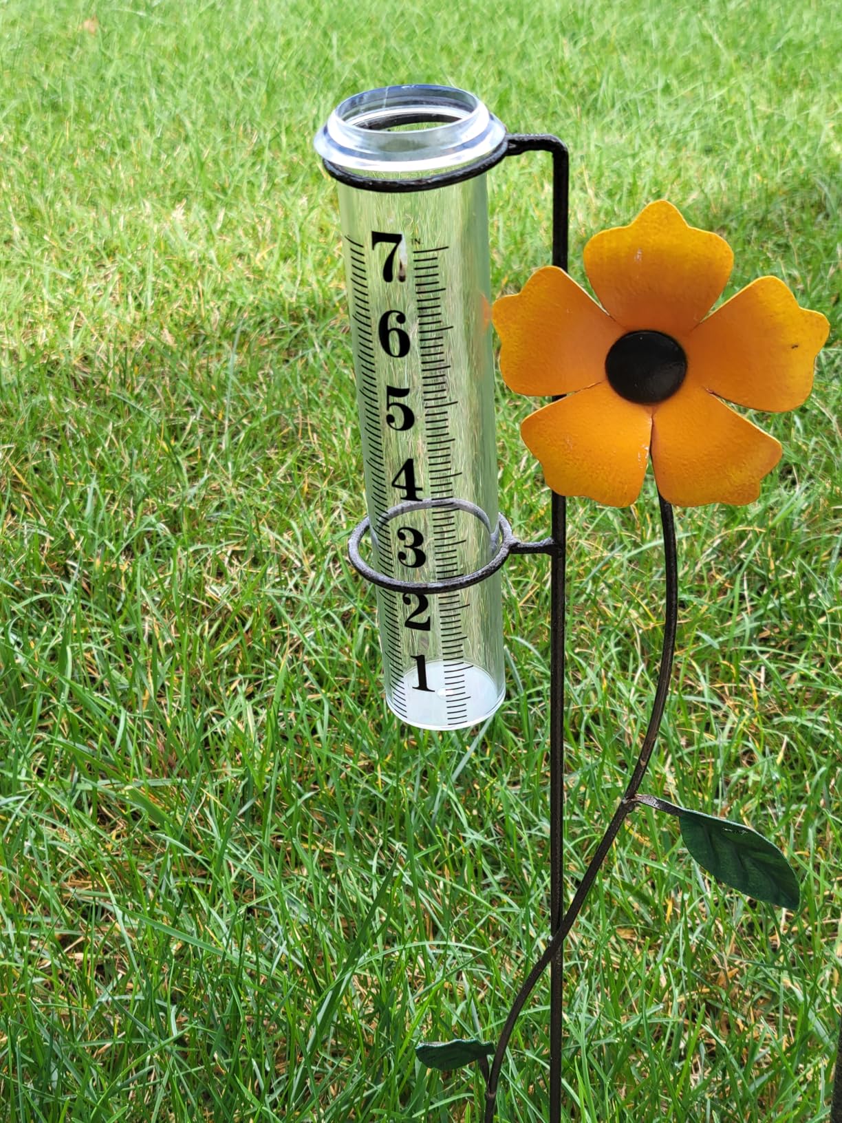 Wireless Rain Gauge Outdoor, Digital Rain Gauge Outdoors Best Rated with Thermometer,Accurate Self-Emptying Rain Measure Gauge for Garden,Remote Electronic Rain Meter,Freeze Proof Rainfall Measurer customer photo 1