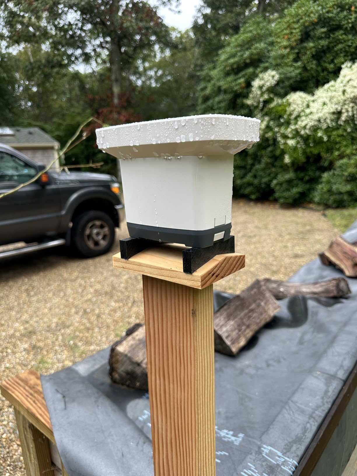 Wireless Rain Gauge Outdoor, Digital Rain Gauge Outdoors Best Rated with Thermometer,Accurate Self-Emptying Rain Measure Gauge for Garden,Remote Electronic Rain Meter,Freeze Proof Rainfall Measurer customer photo 2